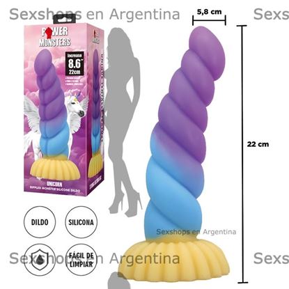 Dildo monster con sopapa de silicona